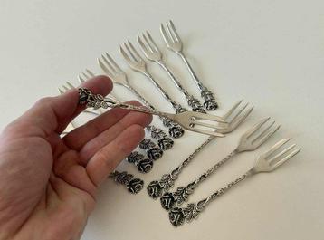 GEWE - Taartvork (12) - .830 zilver - Set van 12 gebakvorken