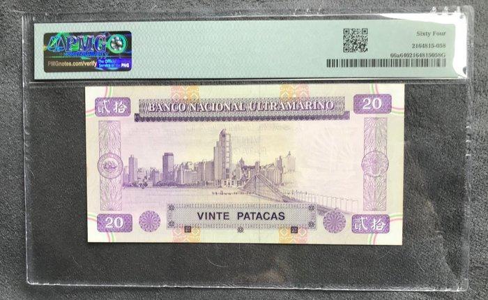 Macau. - 20 Pataca 1996 - Pick 66a (Zonder minimumprijs), Timbres & Monnaies, Billets de banque | Europe | Billets non-euro
