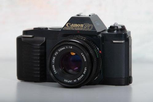 Canon T50 + Canon FD 1,8/50mm Appareil photo reflex, Audio, Tv en Foto, Fotocamera's Analoog