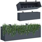 Hangende plantenbak - kliko ombouw - 50x12x15cm - antraciet, Tuin en Terras, Ophalen of Verzenden, Nieuw
