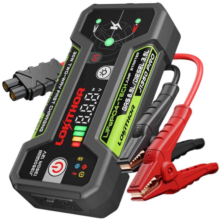 Lokithor J1350 PRO LiFePO4 12V 1350A Jumpstarter, Auto diversen, Jumpstarters, Nieuw, Verzenden