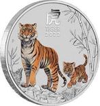 Australië. 1 Dollar 2022 Lunar III - Tiger, 1 Oz (.999), Postzegels en Munten