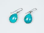 Zonder minimumprijs - Oorbellen - 925 zilver - turkoois