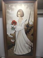 Walt DAquavilia (1932) - Wat kan de papaver er aan doen als, Antiek en Kunst, Kunst | Schilderijen | Modern