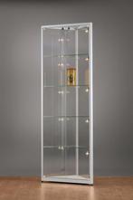 *TIP*  Luxe vitrinekast hoek aluminium 50 cm met verstelbaa, Ophalen of Verzenden