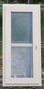 pvc raam , chassis 57 x 123  creme met 3 dubbel glas, Doe-het-zelf en Bouw, Raamkozijnen en Schuifdeuren, Inclusief glas, Nieuw