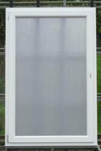 pvc raam , chassis 110 x 169   wit  met mat glas, Doe-het-zelf en Bouw, 75 tot 150 cm, Kunststof, Raamkozijn, Nieuw