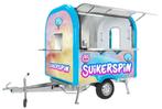 Suikerspinkraam, suikerspin trailer, suikerspin verkoopwagen, Articles professionnels, Stock & Retail | Voitures, Ophalen of Verzenden