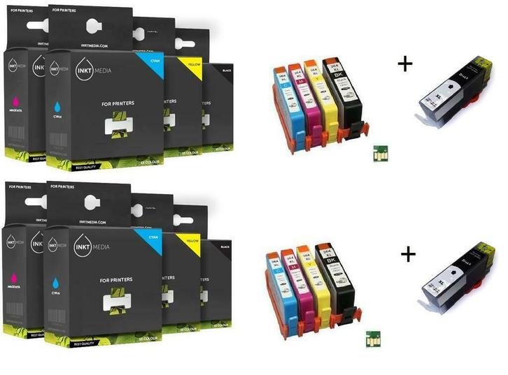 Geschikt HP 364XL AANBIEDING SET XL serie MET CHIP  10x  ink, Computers en Software, Printers, Verzenden