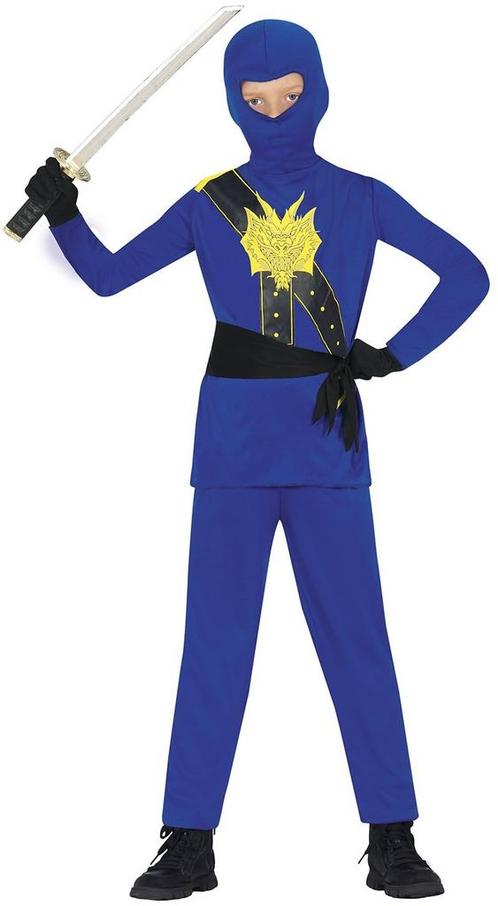 Ninja Kostuum Blauw Jongen, Enfants & Bébés, Costumes de carnaval & Déguisements, Envoi