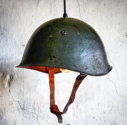 Lamp - Staal - Bulgaarse M56 helmlamp, Antiek en Kunst, Curiosa en Brocante