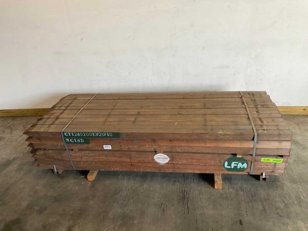 Veiling - 160x Azobé hardhouten tuinpaal gepunt 275x7x7cm, Tuin en Terras, Palen, Balken en Planken, Nieuw