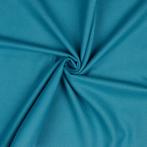 10 meter flanel stof - Waterblauw - 100% katoen, 120 cm of meer, Katoen, Verzenden, Blauw