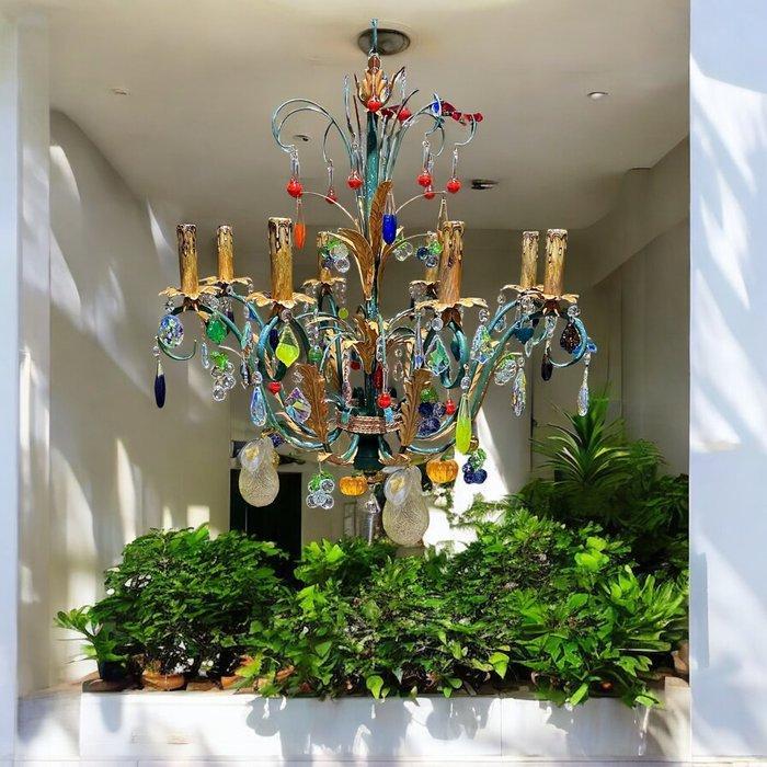 SLC Illumina - MG - Kroonluchter - Smeedijzer - fruit, Antiek en Kunst, Kunst | Designobjecten