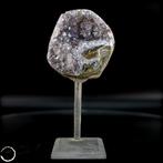 Natuurlijke amethistdruse op standaard – fonkelende, Antiek en Kunst