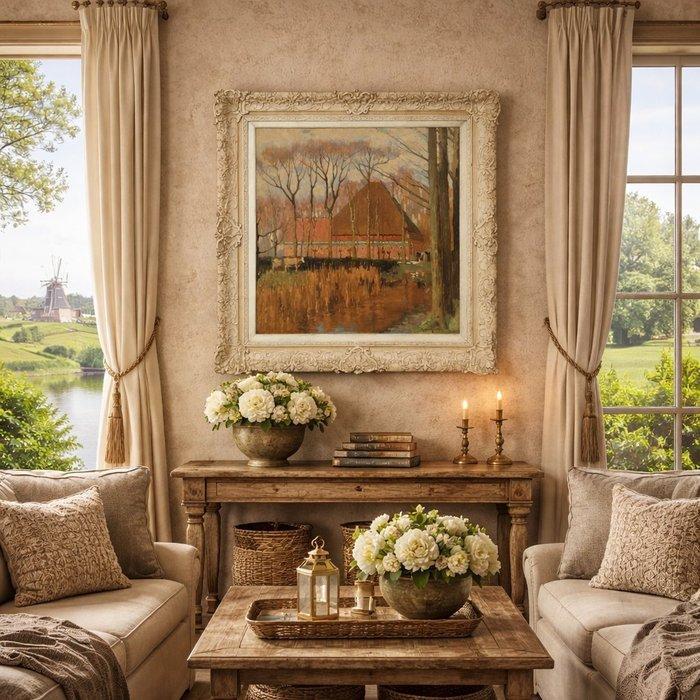 Hermann Van Rietschoten (1883-1962) - Landschap met, Antiek en Kunst, Kunst | Schilderijen | Klassiek