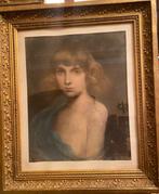 Amerigo Cagnoni (1855-1923) - Ritratto di fanciullo, Antiek en Kunst, Kunst | Schilderijen | Klassiek