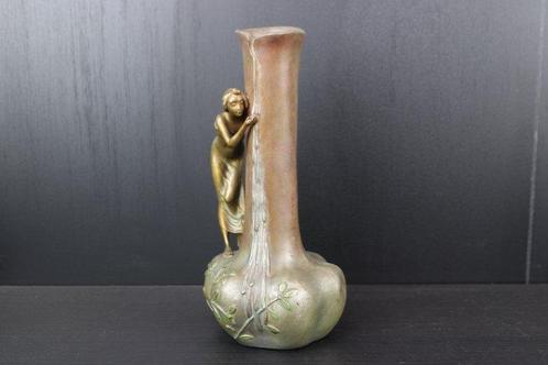 A de Raudery - Vase -  Vase dame fleuri Art Nouveau.  -, Antiquités & Art, Art | Objets design