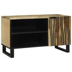 vidaXL TV-kast Bruin 80 x 33 x 46 cm massief mangohout, Huis en Inrichting, Kasten |Televisiemeubels, Verzenden, Nieuw