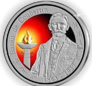 België. 10 Euro 2012 Pierre de Coubertin Proof (Zonder beschikbaar voor biedingen