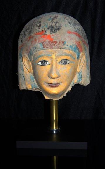 r Bois Masque en cartonnage égyptien - 40 cm