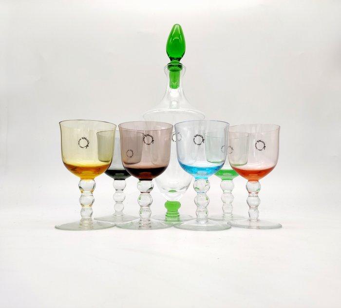 V.Nason&C - Drinkset (7) - verzameling wereld - Muranoglas -, Antiek en Kunst, Antiek | Meubels | Tafels