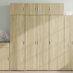 vidaXL Hoge kast 80x42,5x185 cm bewerkt hout sonoma, Huis en Inrichting, Verzenden, Nieuw