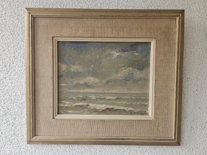 Rik Vergrugghe ( 1938-2010) - Zeezicht, Antiek en Kunst, Kunst | Schilderijen | Klassiek