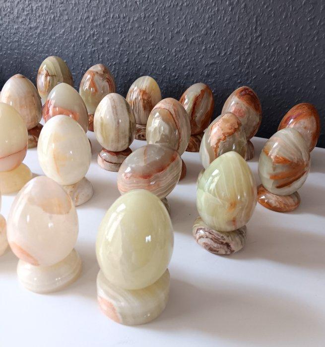 Themacollectie - Eieren Steen Onyx, Verzamelen, Mineralen en Fossielen