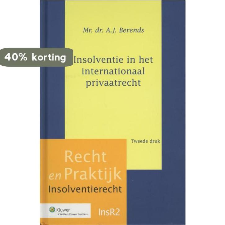 Insolventie in het internationaal privaatrecht / Recht en, Boeken, Wetenschap, Zo goed als nieuw, Verzenden
