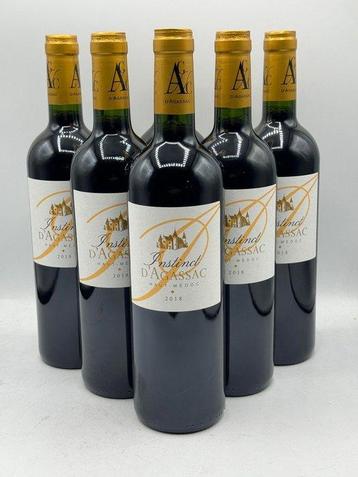 2018 Instinct DAgassac Haut-Médoc - Haut-Médoc - 6 Fles