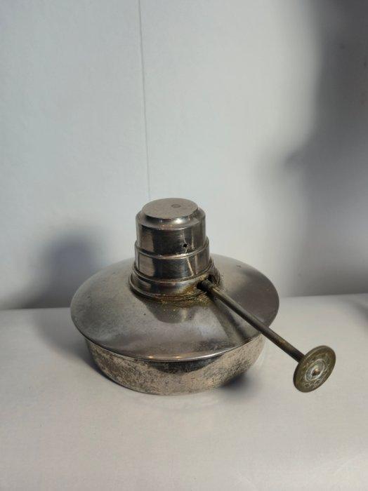 Kachel - Messing, Legering, Glas - Theewarmer oliebrander, Antiquités & Art, Curiosités & Brocante