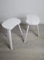 Kruk - Hout - Pair of tripod stools