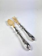 Delheid Frères - Couverts de service à salade - Argent 800 -, Antiek en Kunst