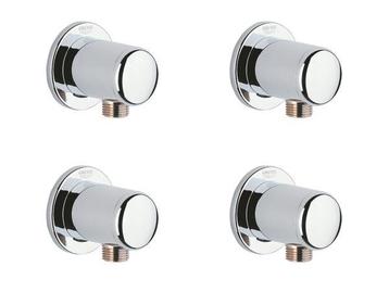 Veiling - 4x Grohe aansluitbocht wand 1/2 Relexa chroom beschikbaar voor biedingen