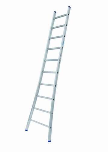 Solide 1-delige ladder 10 sporten met gebogen voet, Ophalen of Verzenden, Ladder