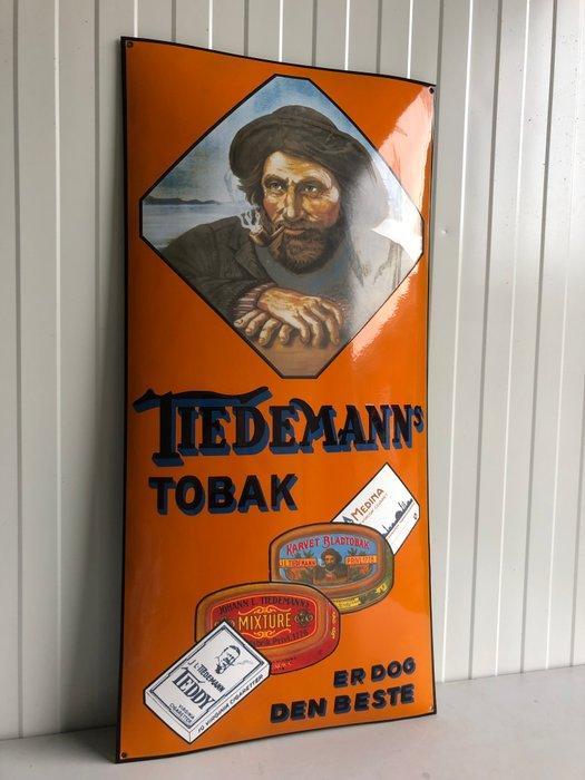 TIEDEMANNs TOBAK Heavy XXL Groot 96x45cm Convex Porcelain, Antiek en Kunst, Antiek | Wandborden en Tegels