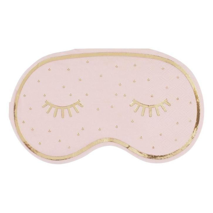 Servetten Slaapmasker 16,5cm 16st, Hobby en Vrije tijd, Feestartikelen, Nieuw, Verzenden