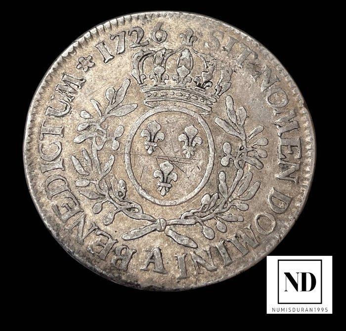 Frankrijk. Louis XV (1715-1774). Ecu 1726 - París, Postzegels en Munten, Munten | Europa | Niet-Euromunten