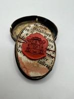 Reliekhouder - Brons, Gouden cartouche - 20e eeuw - Uit de