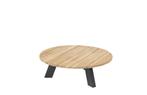 4 Seasons Outdoor Cosmic RVS loungetafel met teak blad Ø 78, Tuin en Terras, Nieuw