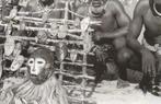 Driemaalgezichtsmasker - Lega - DR Congo (Zonder, Antiek en Kunst