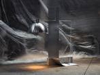 DARK atelier - Lampe - Equo 3.0 - Travertine, Acier,, Antiek en Kunst