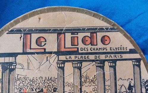 Handwaaier - Papier - Art Deco reclame waaier, Antiek en Kunst, Kunst | Designobjecten