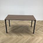 Eromes kantinetafel 140x70 cm, bruin blad - poten antraciet, Gebruikt, Bureau
