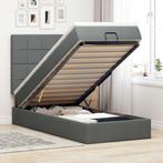vidaXL Ottoman bed met matras 80x200cm stof donkergrijs, Huis en Inrichting, Slaapkamer | Bedden, Verzenden, Nieuw