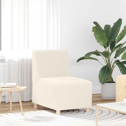 vidaXL Modulaire bank zonder armleuningen crème 55 cm, Huis en Inrichting, Zetels | Zetels, Nieuw, Verzenden