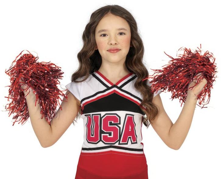 Rode Pompoms 2st, Hobby en Vrije tijd, Feestartikelen, Nieuw, Verzenden