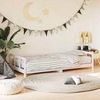 vidaXL Kinderbedframe 90x200 cm massief grenenhout wit, Kinderen en Baby's, Verzenden, Nieuw