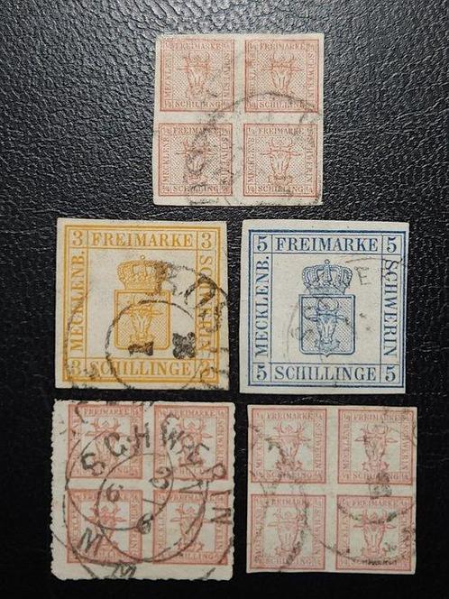 Groothertogdom Mecklenburg-Schwerin 1856/1864 -, Postzegels en Munten, Postzegels | Europa | Duitsland